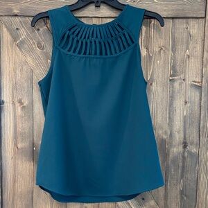 Papermoon green Teal Sleeveless Blouse